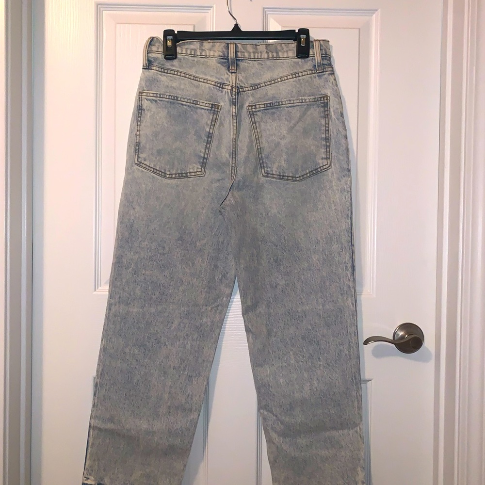 Acid Wash Boyfriend Jeans